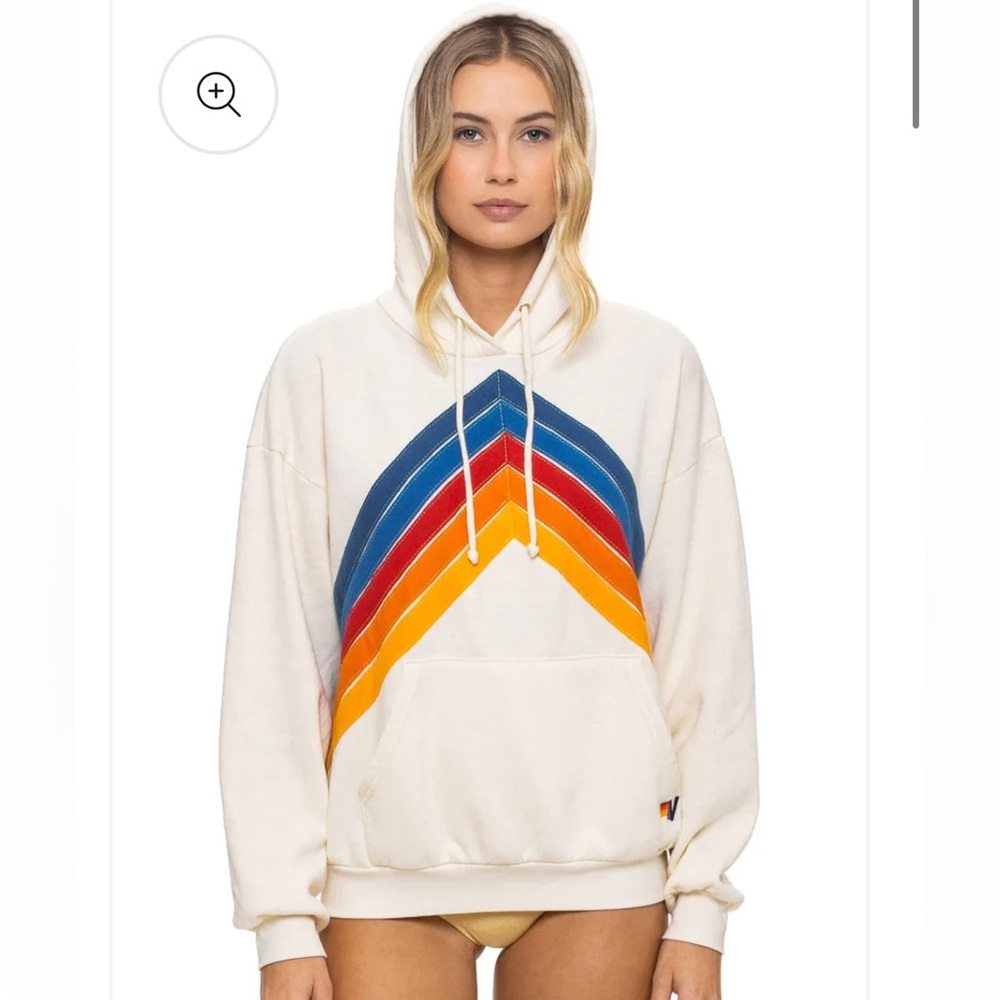 Aviator Nation Cream Hoodie brand new with tags